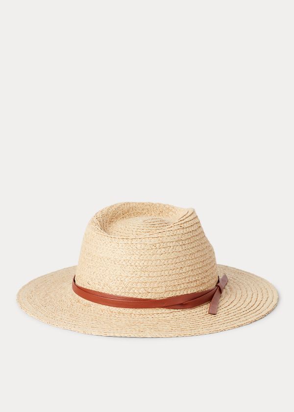 Chapeus Ralph Lauren Belted Raffia Mulher 87654-GMCY